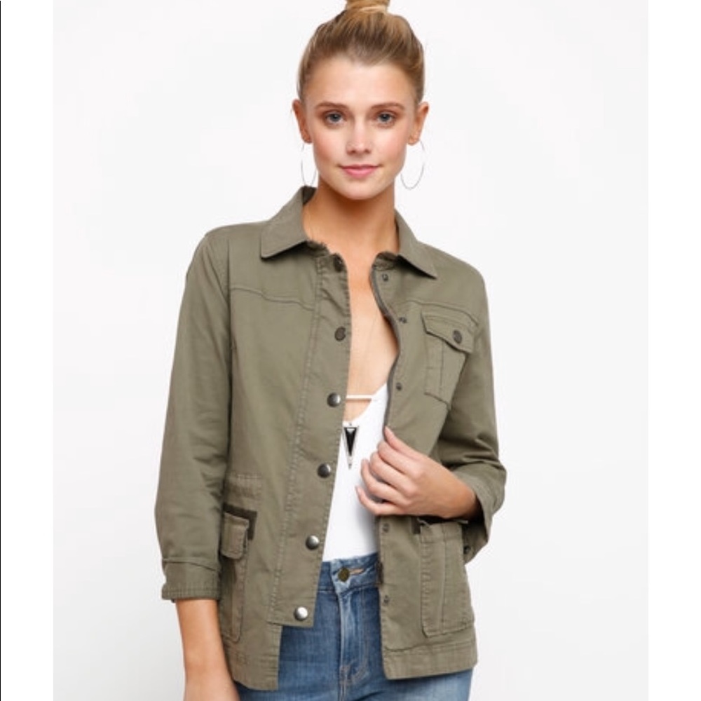 South Moon Under Sady & Lu Olive Utility Jacket
